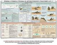 Плакат "Приемы и правила стрельбы из автоматического гранатомета АГС-17" - fgospostavki.ru - Апрелевка