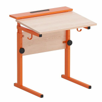 Стол ученический с наклоном столешницы (0-15°) на прямоугольной трубе - fgospostavki.ru - Апрелевка