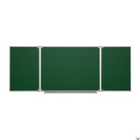 Меловая доска аудиторная трехэлементная магнитная зеленая полимерная (3000*1000) - fgospostavki.ru - Апрелевка