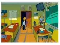 Магнитно-маркерный ситуационный плакат "Классная комната" с набором магнитных карточек + методические рекомендации (иностранный язык) - fgospostavki.ru - Апрелевка