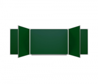 Меловая доска аудиторная пятиэлементная магнитная зеленая полимерная (3000*1000) - fgospostavki.ru - Апрелевка