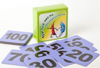 Набор магнитных карточек "Круглые числа" (фон фиолетовый) - fgospostavki.ru - Апрелевка