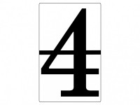 Набор магнитных карточек "Произвольный размер "4" (6 штук) - fgospostavki.ru - Апрелевка