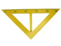 Угольник классный пластмассовый (45 и 45 градусов) - fgospostavki.ru - Апрелевка