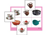 Логопедическое лото "Посуда" (4 планшета, 24 карточки, цветное, ламинированное) - fgospostavki.ru - Апрелевка