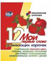 Тематические карточки "Мои первые слова" (красный цвет) - fgospostavki.ru - Апрелевка