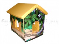 Домик игровой "Джунгли" с рисунком (трансформируется в маты) - fgospostavki.ru - Апрелевка