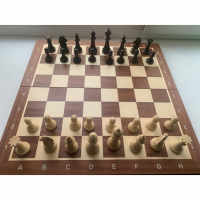 Шахматные фигуры Стаунтон Премиум № 5 со складной турнирной доской - fgospostavki.ru - Апрелевка