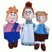 Набор перчаточных кукол "Карлсон, который живет на крыше" - fgospostavki.ru - Апрелевка