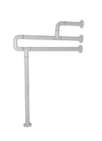 Поручень напольно-настенный с антибактериальным покрытием (белый) - fgospostavki.ru - Апрелевка