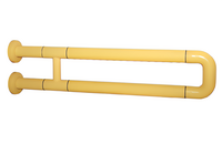 Поручень неоткидной двухопорный с антибактериальным покрытием (желтый) - fgospostavki.ru - Апрелевка