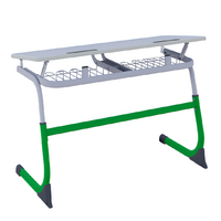 Парта SMARTY двухместная регулируемая по высоте (наклонная столешница) - fgospostavki.ru - Апрелевка