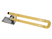 Поручень откидной с антибактериальным покрытием (желтый) - fgospostavki.ru - Апрелевка