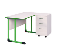 Стол учителя с тумбой с антивандальной кромкой - fgospostavki.ru - Апрелевка