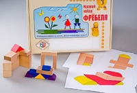 Игровой набор Фребеля "Конструктор деревянный без соединений-2" (Серия "Эксперимент") - fgospostavki.ru - Апрелевка