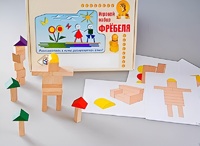 Игровой набор Фребеля "Конструктор деревянный без соединений-3" (Серия "Эксперимент") - fgospostavki.ru - Апрелевка