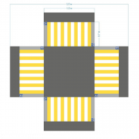 Имитация четырехстороннего перекрестка 5,5*4,5 м - fgospostavki.ru - Апрелевка