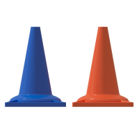 Набор конусов сигнальных 33 см (6 голубых + 6 оранжевых) - fgospostavki.ru - Апрелевка