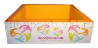 Сухой бассейн "Вообразилия" квадратный с шелкографией - fgospostavki.ru - Апрелевка