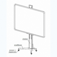 Мобильная стойка SMART-BASE DSM для интерактивных досок - fgospostavki.ru - Апрелевка