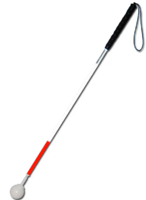 Трость телескопическая композитная с вращающимся шарообразным наконечником короткая на крючке - fgospostavki.ru - Апрелевка