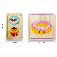 Набор стеновых панелей «Милая еда - Завтрак» - fgospostavki.ru - Апрелевка