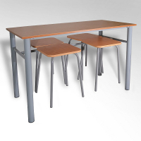 Обеденная группа четырехместная с табуретами - fgospostavki.ru - Апрелевка