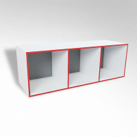 Открытая настенная полка-3-х секционная ТР3 ЛДСП  - fgospostavki.ru - Апрелевка