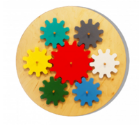 Бизиборд «Цветные шестеренки» - fgospostavki.ru - Апрелевка