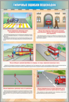 Стенд "Типичные ошибки пешеходов" - fgospostavki.ru - Апрелевка