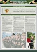 Стенд-уголок "Конституция Российской Федерации и Федеральный закон "О воинской обязанности и военной службе" - fgospostavki.ru - Апрелевка