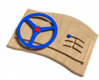 Дидактическая панель с автомобильным рулем - fgospostavki.ru - Апрелевка