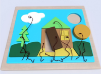 Настенная панель «Домик» - fgospostavki.ru - Апрелевка