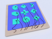 Развивающая панель с геометрическими фигурами - fgospostavki.ru - Апрелевка