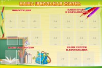 Стенд "Наша школьная жизнь" - fgospostavki.ru - Апрелевка