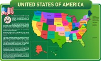 Стенд "United States Of America" - fgospostavki.ru - Апрелевка