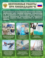 Стенд "Неотложные работы при ликвидации ЧС" - fgospostavki.ru - Апрелевка