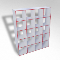 Шкаф открытый многосекционный ТР20 ЛДСП - fgospostavki.ru - Апрелевка