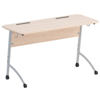 Стол двухместный ученический регулируемый на плоскоовальной трубе - fgospostavki.ru - Апрелевка
