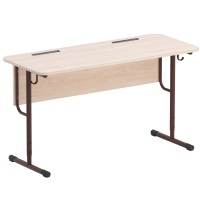 Стол двухместный ученический на круглой трубе - fgospostavki.ru - Апрелевка