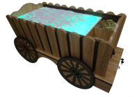Стилизованный световой стол "Телега" - fgospostavki.ru - Апрелевка