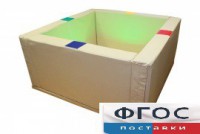 Сухой бассейн интерактивный с кнопками-переключателями (217х217х66 сантиметров) - fgospostavki.ru - Апрелевка