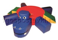 Сухой бассейн "Весёлый бегемот" с приставными элементам - fgospostavki.ru - Апрелевка