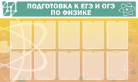 Стенд "Подготовка к ЕГЭ и ОГЭ по физике (10 карманов)" - fgospostavki.ru - Апрелевка