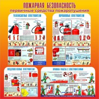 Стенд "Пожарная безопасность" Вариант 2 - fgospostavki.ru - Апрелевка