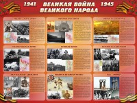 Стенд "Великая война Великого народа" Вариант 1 (9 блоков) - fgospostavki.ru - Апрелевка