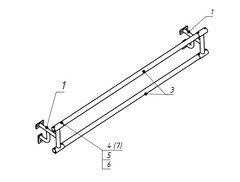 Станок хореографический пристенный (1,5 метра, двухрядный) - fgospostavki.ru - Апрелевка