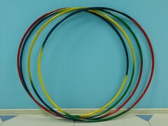 Обруч с утяжелителем стальной "Радуга" (900 миллиметров, 1050 грамм) - fgospostavki.ru - Апрелевка