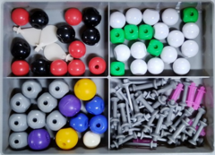 Комплект моделей атомов для составления моделей молекул со стержнями лабораторный - fgospostavki.ru - Апрелевка