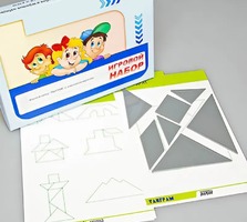 Игровой набор "Танграм" (с комплектом карточек) - fgospostavki.ru - Апрелевка
